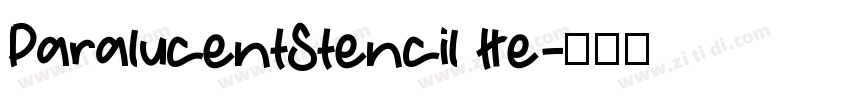 ParalucentStencil He字体转换